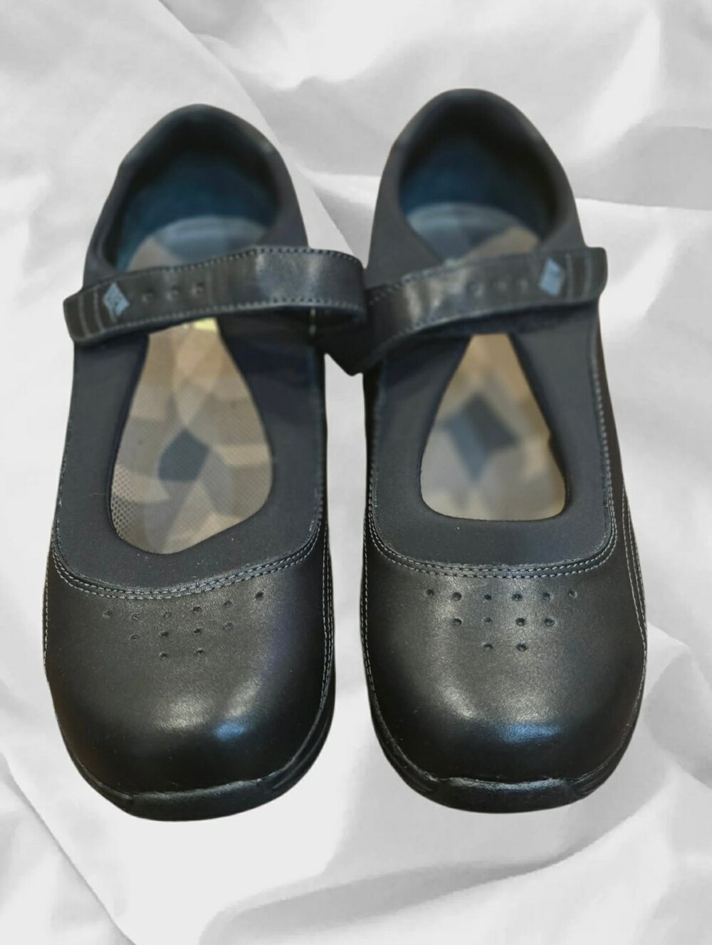 LN Drew Rose Black Leather Orthopedic Mary Jane Comfort Shoes Women's MSRP $189.
